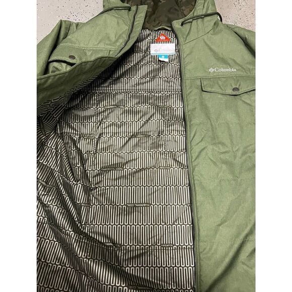 Columbia Men's Montague Falls II Insulated Jacket Size XXL Green Omni Heat - Picture 10 of 11